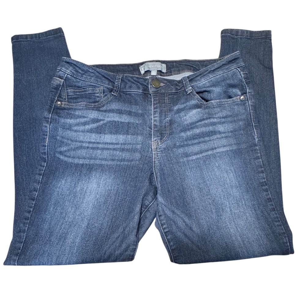Wit & Wisdom Jeans Womens 12 Dark Wash Denim Skinny Ab-solution Casual Boho 946